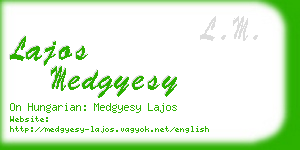 lajos medgyesy business card